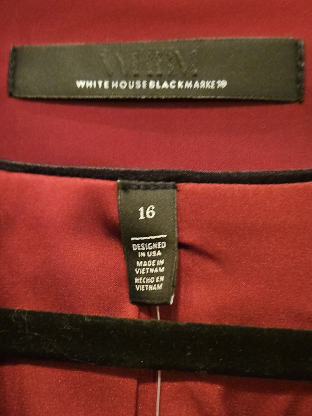 Sz 16/ NEW Wine Suit Double-Breasted Blazer + 14 Pants. Paper Still On Buttons. - Picture 4 of 8